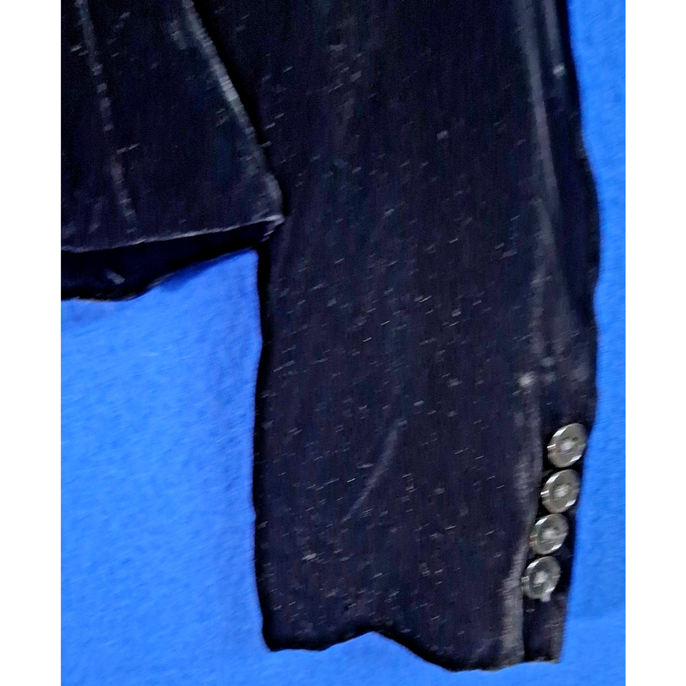 Vtg Ralph Lauren Purple Label Collection Black Velvet Blazer Jacket Womens Sz 8 - Picture 9 of 16
